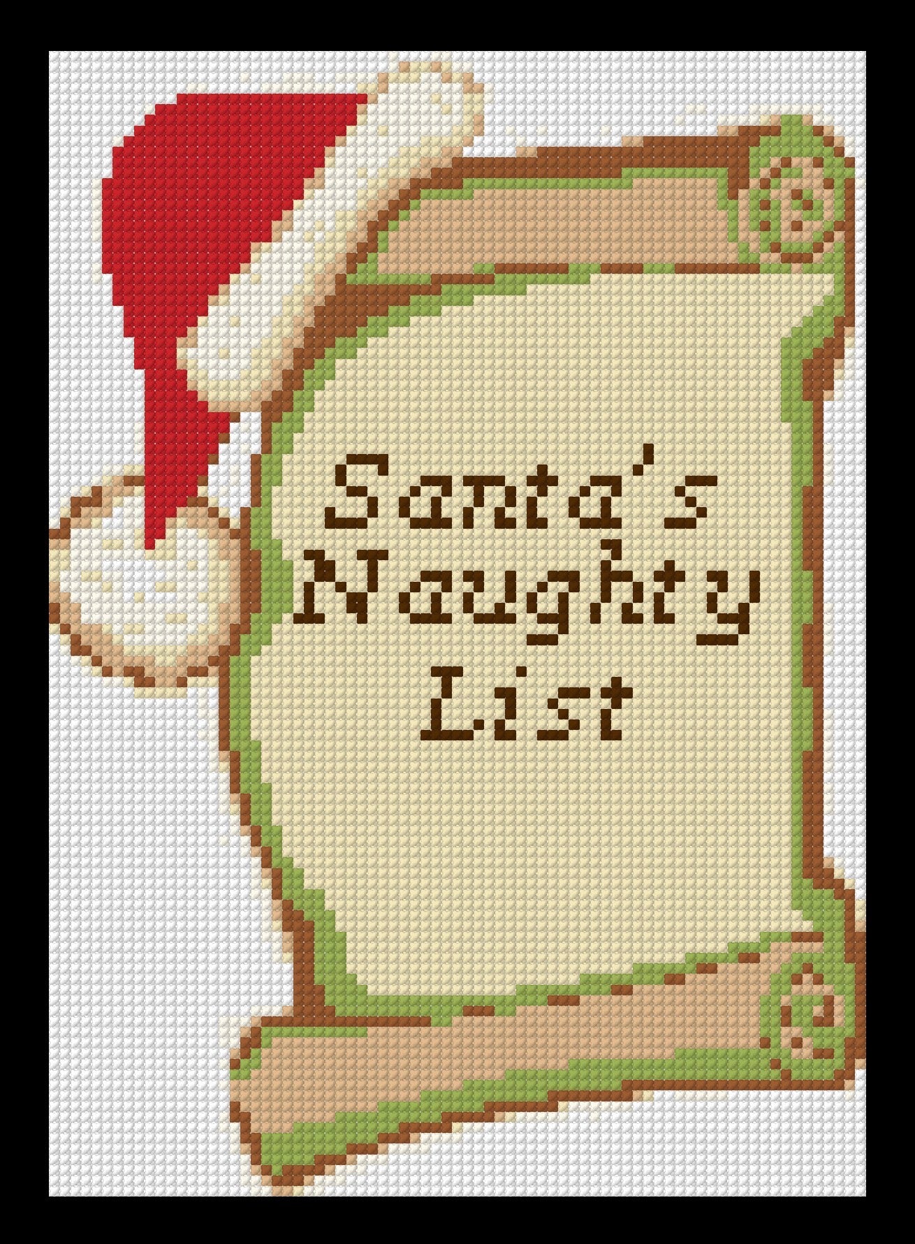 Dear Santa Christmas Needlepoint Canvas